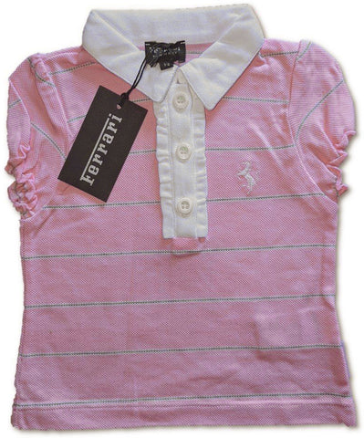 POLO Scuderia Ferrari Team F1 Formula 1 Childrens Polo Shirt NEW Kids Pink 12-14