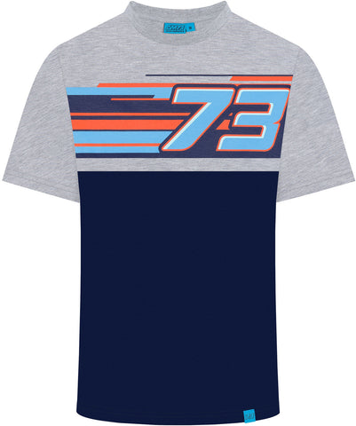 T-SHIRT Honda Mens Tee Bike Mens MotoGP Alex Marquez 73 Motorcycle NEW! Blue S
