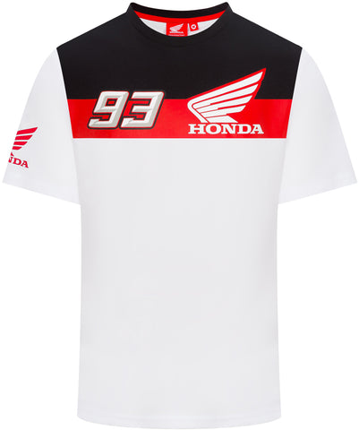 T-SHIRT MotoGP Bike Motorcycle Tee Dual Honda Team Marc Marquez 93 NEW! White