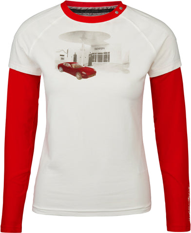 T-SHIRT Formula One 1 Scuderia Ferrari F1 Team 612 Longsleeve NEW! Tee Ladies L