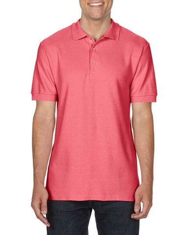 POLO T-Shirt Gildan Premium Cotton Poloshirt Work Leisure G85800 CORAL SILK L