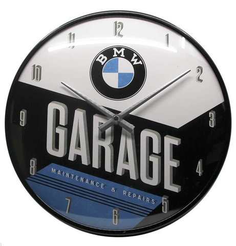 CLOCK BMW Garage Retro Wall Clock Timepiece Collectable Classic New! Souvenir