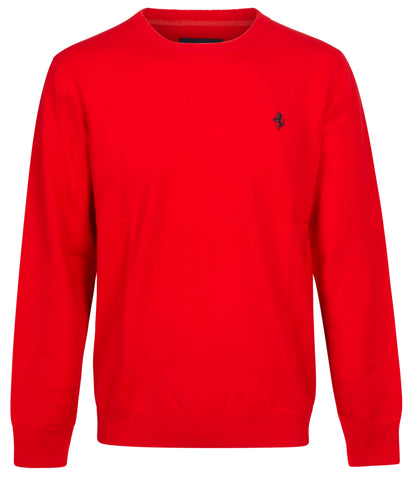 Sweatshirt Wool Jumper Tricot C-Neck Ferrari Team Formula One 1 Red NEW!