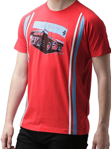 T-SHIRT Ferrari Sportscar Sebring Vintage GT Racing 1969 312p Spyder New Red S