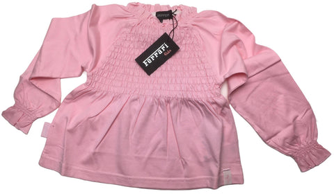 T-SHIRT DRESS Ferrari Girls Children Longsleeve Formula One 1 NEW! Kids Pink 3-4