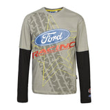 T-Shirt 2939 Rally Cross Longsleeve OMSE Ford Fiesta Extreme NEW Grey Black