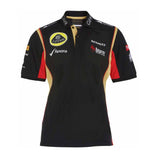POLO SHIRT ladies 3 Button Formula One 1 Lotus F1 Team Sponsor Burn NEW!
