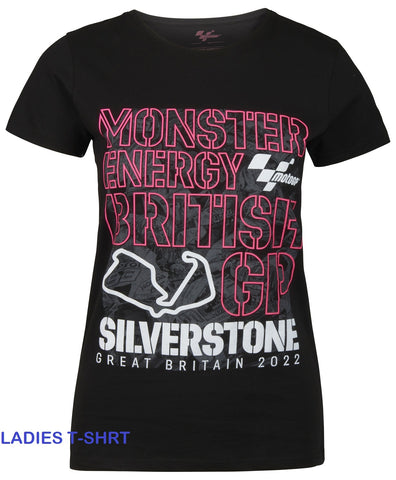 T-Shirt MotoGP Bike Monster Grand Prix Silverstone TEXT 2022 NEW! Ladies XL