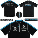 POLO Shirt Zip Formula E Renault NEW 1 E.DAMS Sponsor Poloshirt Buemi Prost