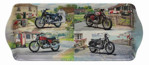 TEA TRAY Classic Motorcycle Bike Serving Coffee Sandwich Art Classic Legends New