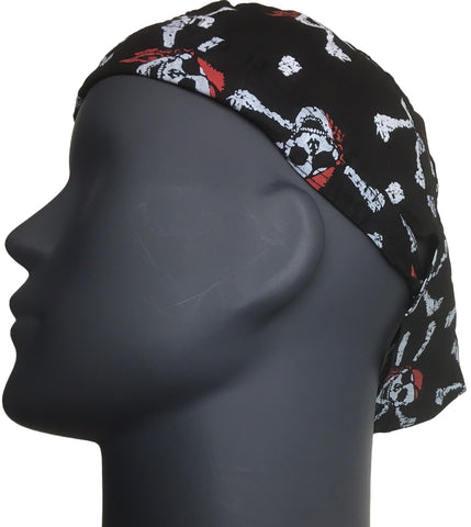 * BANDANA Zandana Skull Bones Scarf Bike Sports TieDown Headscarf Head Band NEW