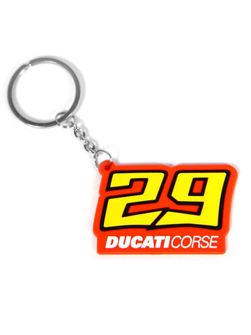 * KEY RING Holder Chain Ducati Corse Andrea Iannone 29 MotoGP Moto GP Bike NEW