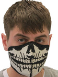 * FACEMASK Halloween Printed Skull Funny Joke Face Mask Covering Gift NEW W72065