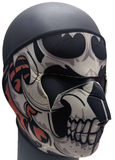 * FACEMASK Halloween Skull Print Funny Face Mask Bike Ski Headgear NEW! W72061