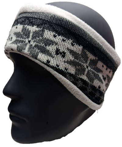 * HEADBAND Nordic Winter Stylish Warm Design Knitted Ski Sweatband NEW! W51009