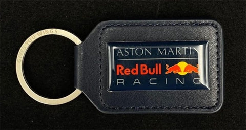 Aston Martin Red Bull Racing Formula One 1 Keyring - Leather Fob