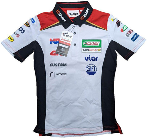 LCR Honda Team Bike MotoGP BSB Women's Polo Shirt White Size
