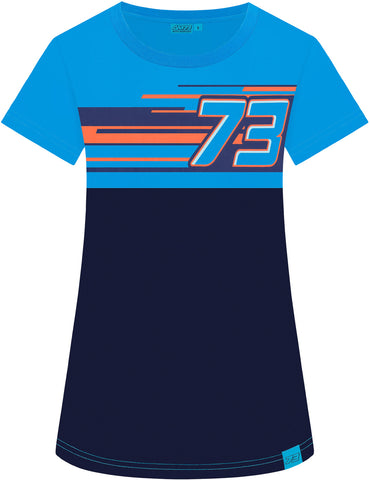 T-SHIRT Honda Women Tee Bike Ladies MotoGP Alex Marquez 73 Motorcycle NEW 2019