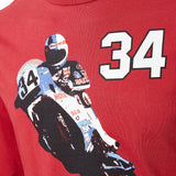 T-SHIRT 3501-07 Longsleeve  Bike MotoGP Kevin Schwantz 34 NEW! Red