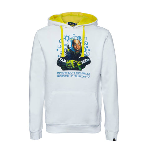 SWEATSHIRT Adult Hoody Bike MotoGP Valentino Rossi Picture NEW! Hoodie White