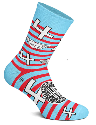 SOCKS Heel Tread Cotton Motorsports Gift Men NEW 7½-11½ UK 4Horsemen