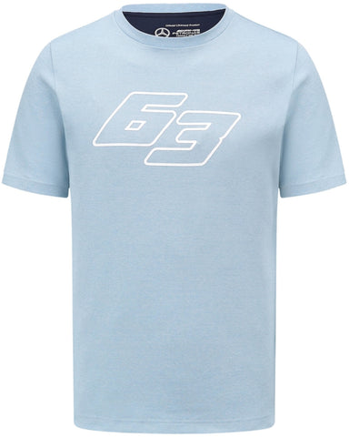 T-SHIRT Formula One 1 F1 Mercedes AMG Petronas George Russell 63 NEW Blue M