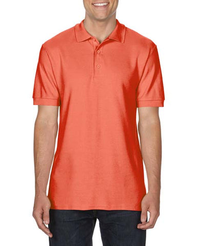 POLO T-Shirt Gildan Premium Cotton Poloshirt Work Leisure G85800 SALMON  L