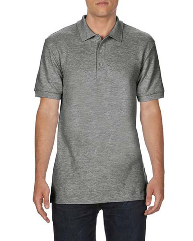 POLO T-Shirt Gildan Premium Cotton Poloshirt Work Leisure G85800 GR HEATHER S