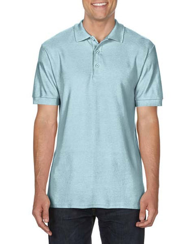 POLO T-Shirt Gildan Premium Cotton Poloshirt Work Leisure G85800 CHAMBRAY S