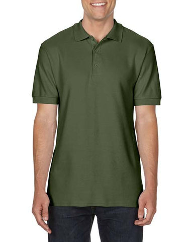 POLO T-Shirt Gildan Premium Cotton Poloshirt Work Leisure G85800 MIL GREEN S