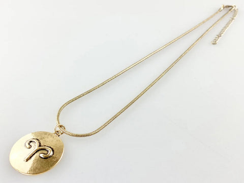 Necklace Wholesale Job Lot Pack of 16 Aries Horoscope in Gold