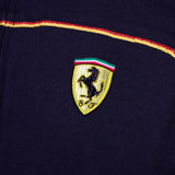 Sweatshirt Alonso Full Zip Mens Ferrari Team Formula One 1 Black Collar NEW! XXL