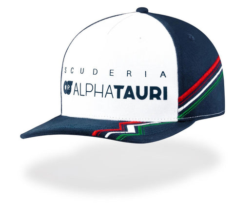 CAP Formula One 1 Official Team Flat Brim Alpha Tauri F1 Official NEW White