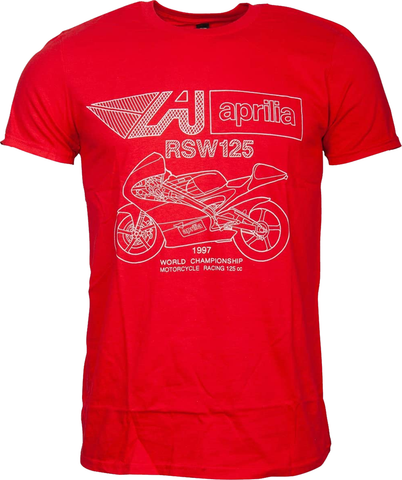 T-SHIRT Aprilia Racing Team MotoGP Bikes NEW 1997 Vintage Motorcycle RSW125 M