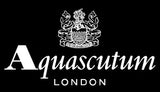 POLO Aquascutum London Casual Mens Poloshirt Check Embroidered NEW! Black