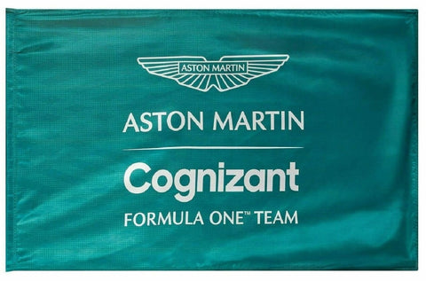 FLAG Aston Martin Cognizant Formula One 1 Grandstand Flag Racing Team NEW! Green