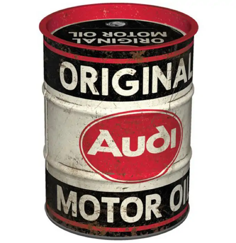 Money Tin Audi Original Retro Classic Oil Drum Money Tin NEW Gift idea