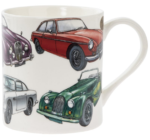 MUG Classic Cars Retro Traditional Gift Mug For Him Coffee Tea Cup Fine China