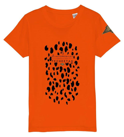 TECHEETAH Childrens Formula E Orange Cheetah T-Shirt -