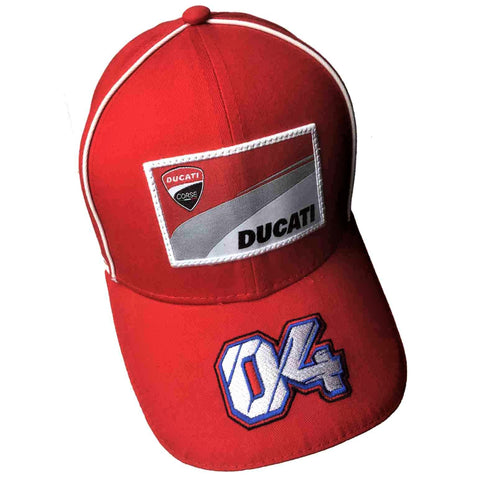 Cap Ducati Corse Dovizioso Bike Gear Motorcycle MotoGP No 4 Superbike NEW! Red