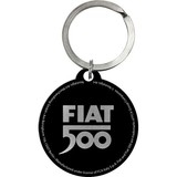 KEYRING Nostalgic Art 1.5" Circular Retro Classic Original Key Ring NEW Fiat 500