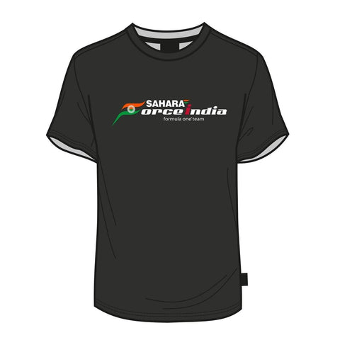 T-SHIRT kids Formula One 1 Sahara Force India Team Fan Tee F1 NEW! Black 176