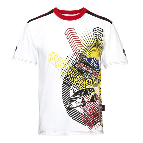 RallyCross MSE Ford E treme Rally White Short Sleeve T-Shirt - Size: Mens