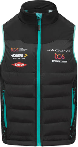 GILET Jaguar TCS Racing Formula E Team S8 Quilted Puffer Vest Mens NEW!