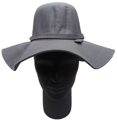 ** HAT Floppy Brim Fedora Grey LADIES Fashion Summer Sun Protection NEW! TH13301