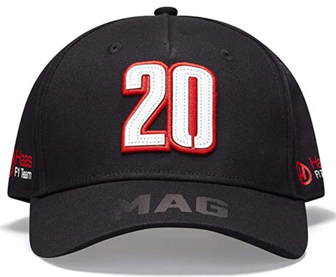 CAP Formula One 1 Haas F1 Racing Driver New! Magnussen 20 Black Hat Embroidered