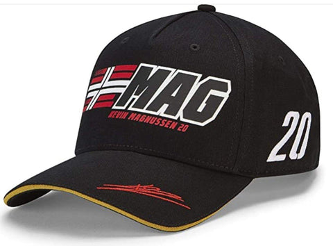 CAP Formula One 1 Haas F1 Team Racing Driver New! Kevin Magnussen 20 Black Hat