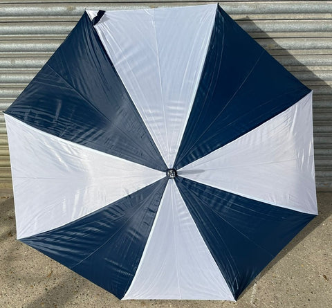 Umbrella Rain Full Size Contrast Panels Impliva Brolly Golf NEW! NAVY BLUE 48"