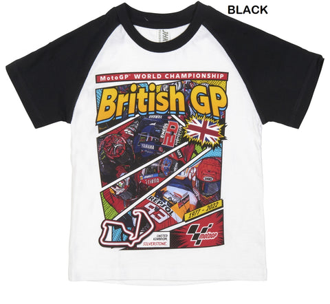 T-Shirt KIDS MotoGP Bike Monster Grand Prix Silverstone 2022 NEW BLACK