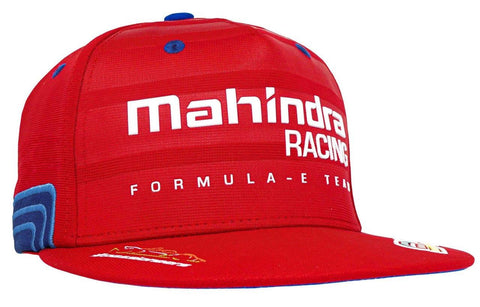 CAP Hat Mahindra Racing Flat Peak Pascal Wehrlein Formula E Team NEW! Red